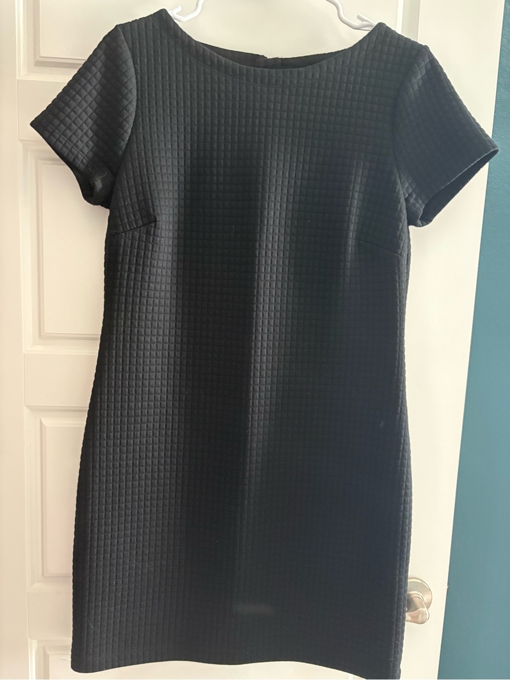 Banana Republic Black Textured Shift Dress - size 8